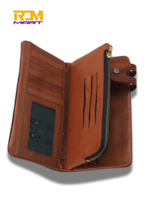 Esiposs brown multi chambe wallet